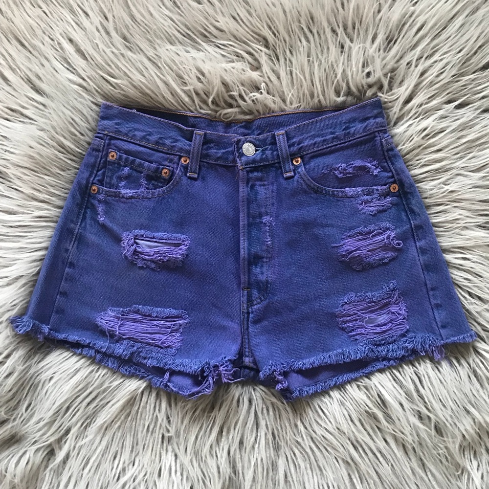 vintage festival purple distressed Levi’s